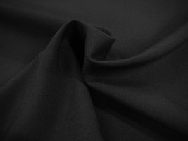 お洋服づくりのためのトロピカルストレッチ無地ブラック