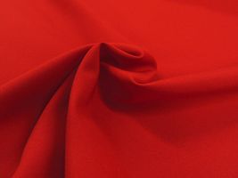 お洋服づくりのためのトロピカルストレッチ無地レッド