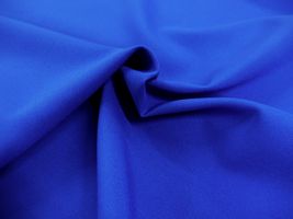 お洋服づくりのためのトロピカルストレッチ無地ブルー