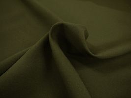 お洋服づくりのためのトロピカルストレッチ無地カーキ