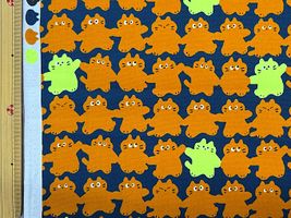 NEONネコちゃんのオックスプリントネイビー