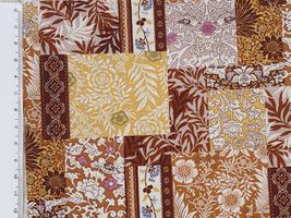 スケアープリント アーティスティックハーモニー「Botanical patch」ブラウン系