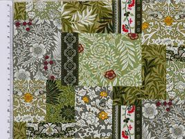 スケアープリント アーティスティックハーモニー「Botanical patch」グリーン系