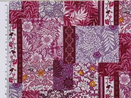 スケアープリント アーティスティックハーモニー「Botanical patch」パープル系