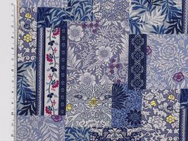 スケアープリント アーティスティックハーモニー「Botanical patch」ネイビー系