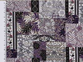 スケアープリント アーティスティックハーモニー「Botanical patch」グレー系