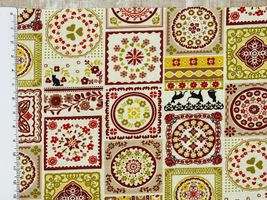 スケアープリント アーティスティックハーモニー「Pottery」グリーン×ブラウン