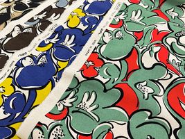 コットンこばやし綿麻キャンバスプリント「ジニア」_拡大イメージ