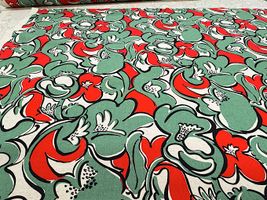 コットンこばやし綿麻キャンバスプリント「ジニア」_拡大イメージ