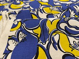 コットンこばやし綿麻キャンバスプリント「ジニア」_拡大イメージ