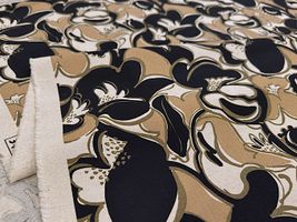 コットンこばやし綿麻キャンバスプリント「ジニア」_拡大イメージ