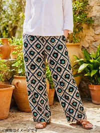 コットンこばやし 綿麻キャンバスプリント「ヒシガタ・ダマスク」_拡大イメージ