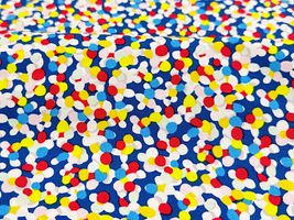my piece of fabric 40ブロードプリント「SPARKLE DOT」ビビッドブルー系