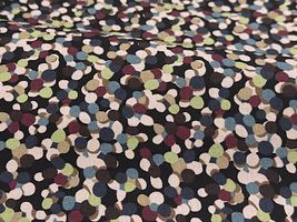 my piece of fabric 40ブロードプリント「SPARKLE DOT」黒地×ダーク系