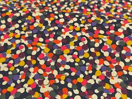 my piece of fabric 40ブロードプリント「SPARKLE DOT」紺地×ピンク系