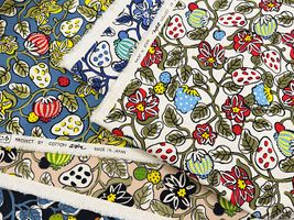 コットンこばやし 白いちごの綿麻キャンバスプリント_拡大イメージ