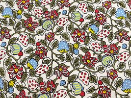 コットンこばやし 白いちごの綿麻キャンバスプリント_拡大イメージ