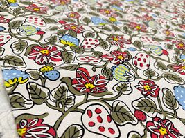 コットンこばやし 白いちごの綿麻キャンバスプリント_拡大イメージ