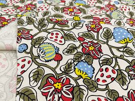 コットンこばやし 白いちごの綿麻キャンバスプリント_拡大イメージ