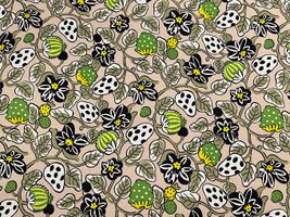 コットンこばやし 白いちごの綿麻キャンバスプリント_拡大イメージ