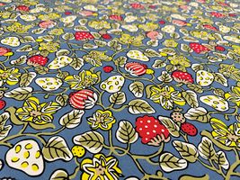 コットンこばやし 白いちごの綿麻キャンバスプリント_拡大イメージ