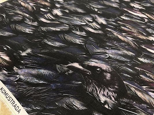 Gothicインクジェットシーチングプリント「Crow」