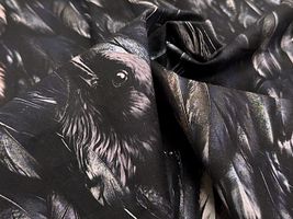 Gothicインクジェットシーチングプリント「Crow」_拡大イメージ