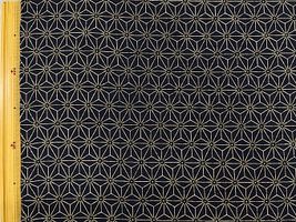 藍染め調ムラ糸クロス和柄プリント_拡大イメージ