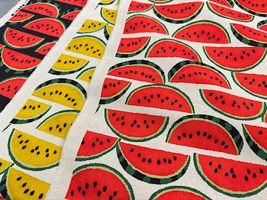 スイカの綿麻キャンバスブリント_拡大イメージ