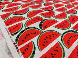 スイカの綿麻キャンバスブリント_拡大イメージ