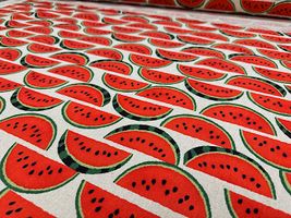 スイカの綿麻キャンバスブリント_拡大イメージ