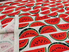 スイカの綿麻キャンバスブリント_拡大イメージ