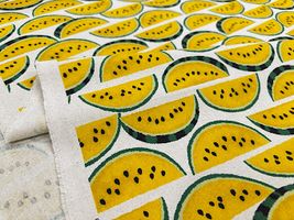 スイカの綿麻キャンバスブリント_拡大イメージ