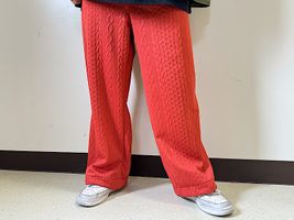 アラン風ロービングジャカードニット_拡大イメージ