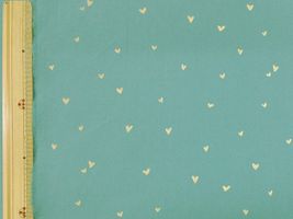 コットンこばやし ときめくハートのブロードプリントブルー