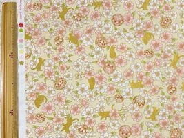 「百華繚蘭」輝く猫と満開の桜アイボリー