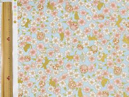 「百華繚蘭」輝く猫と満開の桜ペールブルー