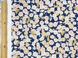 「百華繚蘭」輝く猫と満開の桜ネイビー