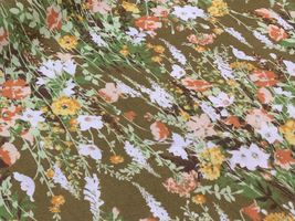 コッカファブリック 60ローンプリント「ナテュール・ジャルダン」ブラウン