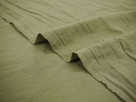 ニュアンスカラーの綿麻ブロードハンドワッシャー「MINAMO」オリーブ