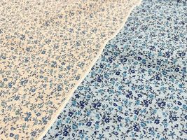 【現品限り特価】青い小花のリップルプリント_拡大イメージ