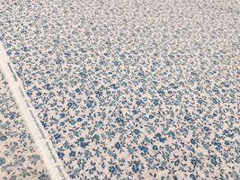 【現品限り特価】青い小花のリップルプリント_拡大イメージ