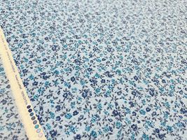 【現品限り特価】青い小花のリップルプリント_拡大イメージ