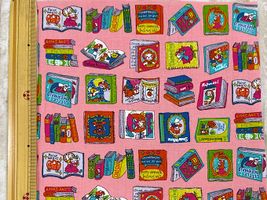 シーチングプリント夢見るにゃんこ物語「本の世界へ」_拡大イメージ