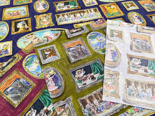 『Hoyoka』Cats Art Museumのシーチングプリント