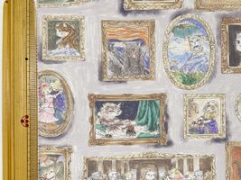 『Hoyoka』Cats Art Museumのシーチングプリント_拡大イメージ