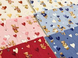 シーチングプリント un/no「ハートフル・ギフト」_拡大イメージ