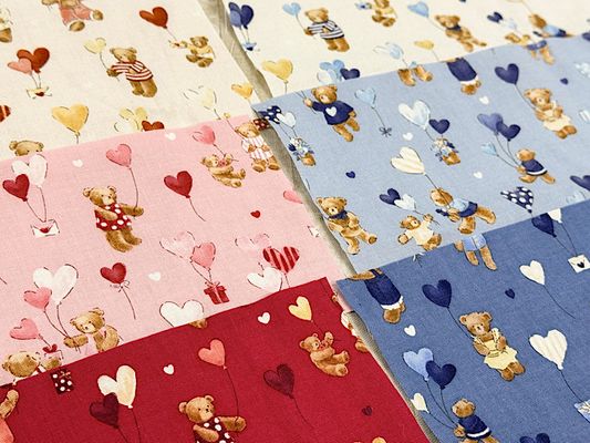 シーチングプリント un/no「ハートフル・ギフト」