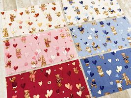 シーチングプリント un/no「ハートフル・ギフト」_拡大イメージ