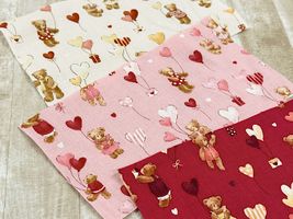 シーチングプリント un/no「ハートフル・ギフト」_拡大イメージ